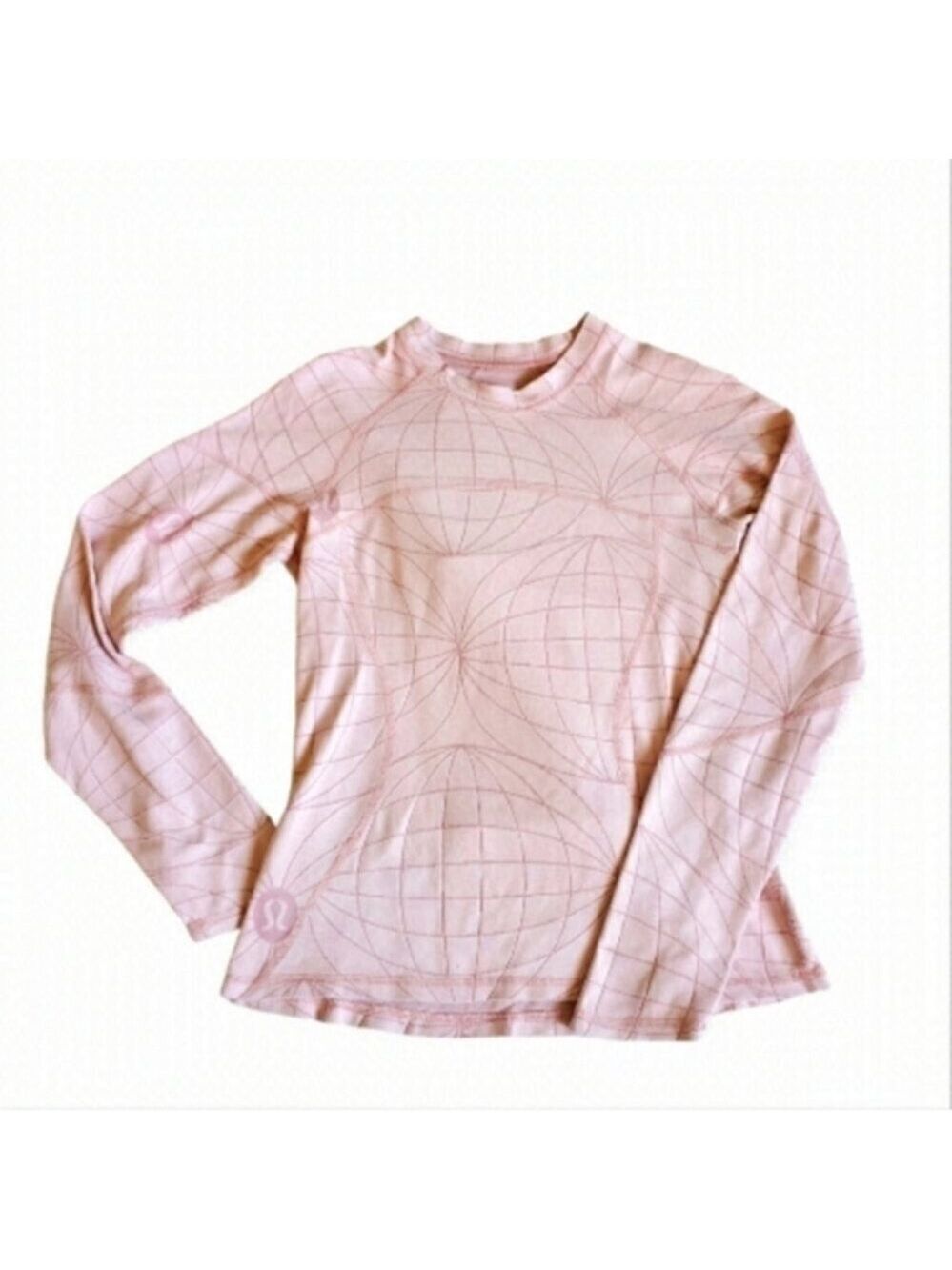 Lululemon Pink Pullover Sweater Longsleeve  Round Neck Top PTP 17 Inches
